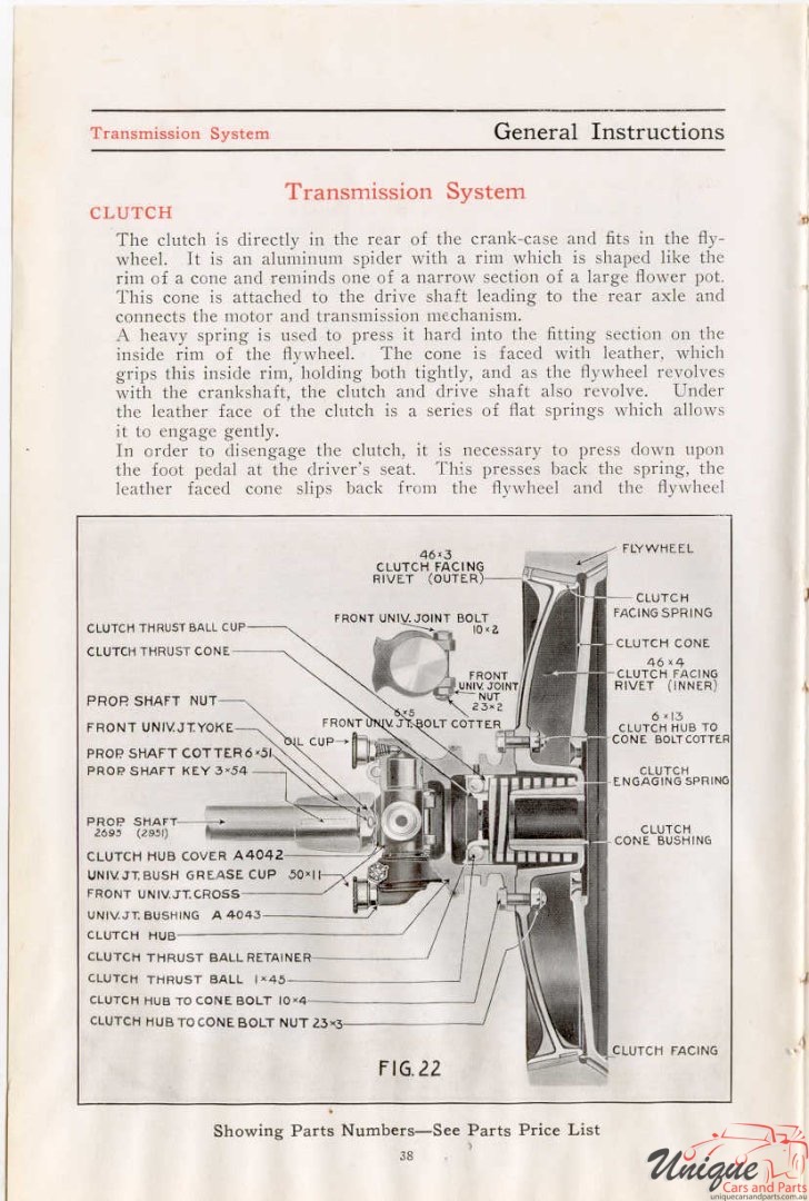 1912 Studebaker E-M-F 30 Operation Manual Page 40
